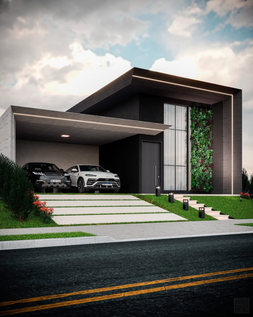 Fachada Lateral Casa AN