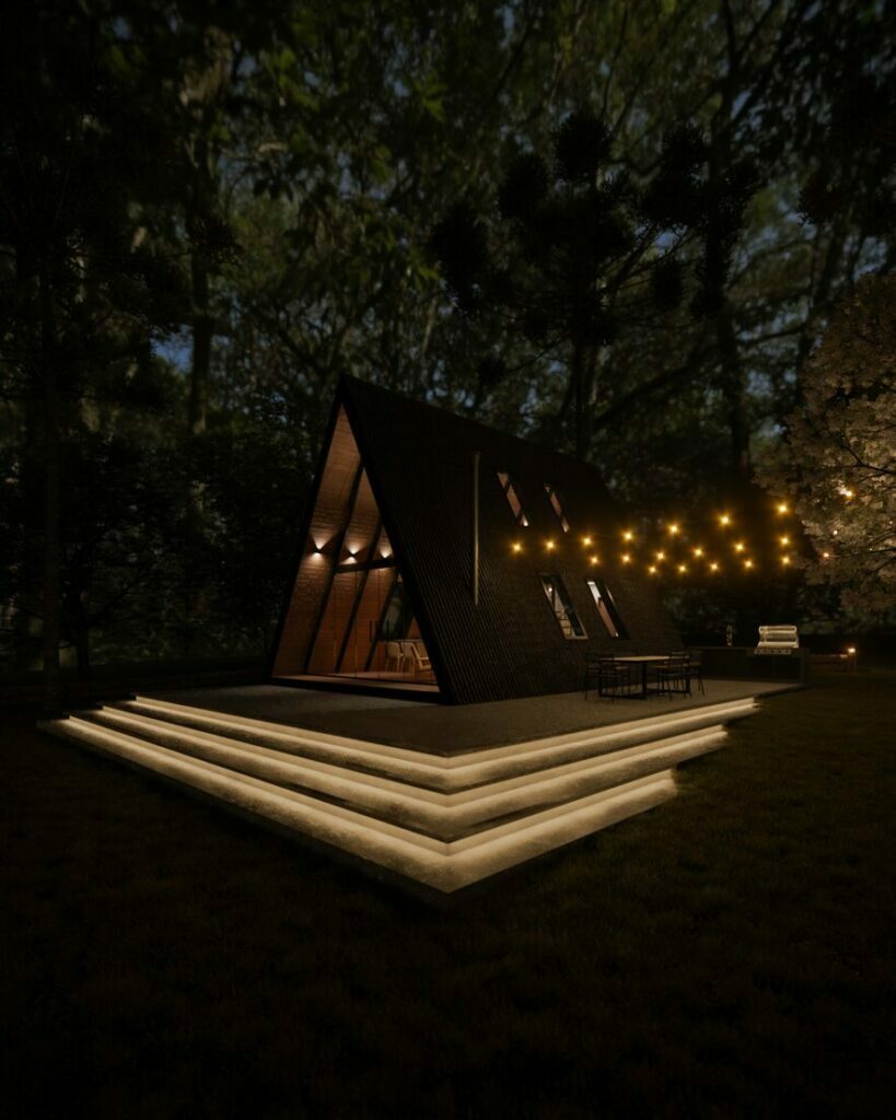 Fachada Noturna Cabana