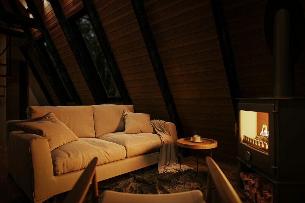 Lareira Sala de Estar Cabana