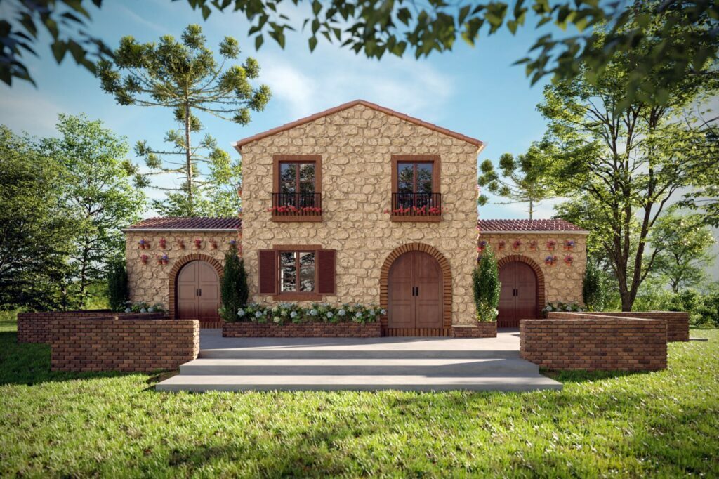 Casa Italiana Frontal Tarde