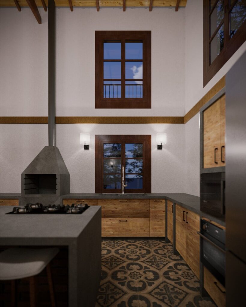 Cozinha Bancada Casa Italiana